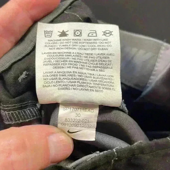 Nike Golf Men’s Dri-Fit Standard fit size 30/medium Gray shorts - Picture 7 of 7